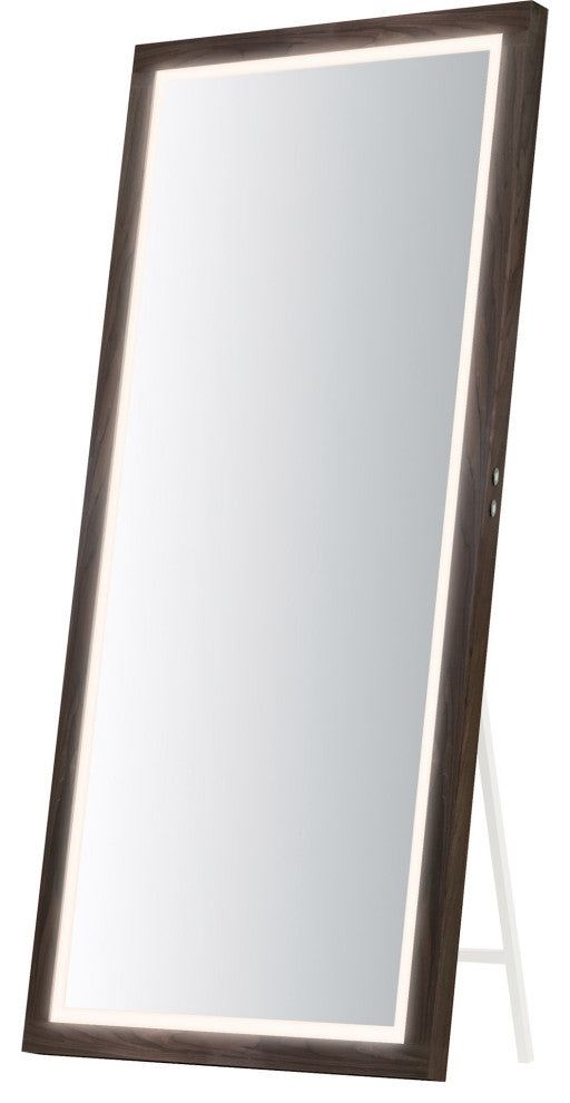 ET2 E42057 Sawyer 32"W x 68"H Rectangular Flat Framed Accent - Walnut