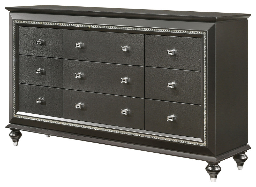 ACME Kaitlyn Dresser, Metallic Gray