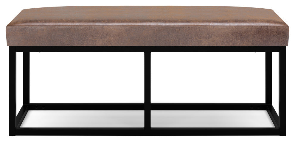 Reynolds Bench, Distressed Chestnut Brown