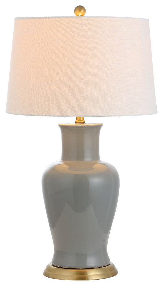 Julian 29" Ceramic Table Lamp, Gray