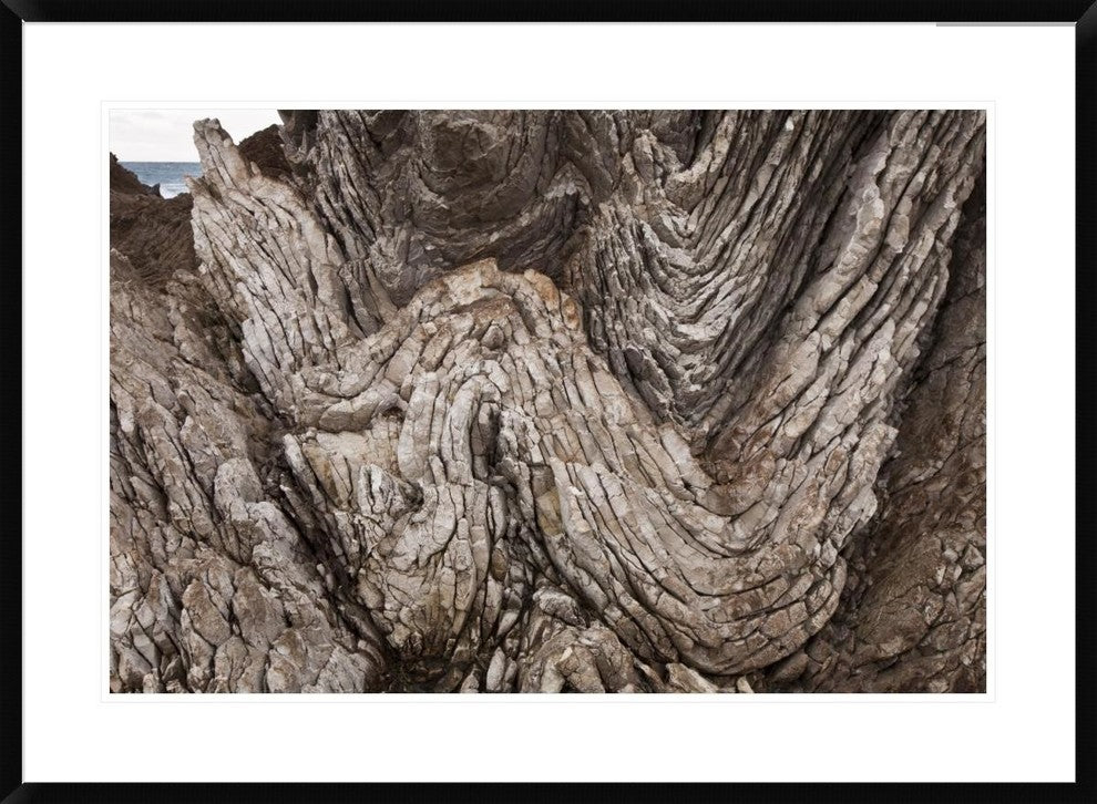 Folded Limestone Layers, Kaikoura, North Canterbury, New Zealand, 36"x26"