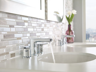 Moen Rizon 2-Handle Low Arc Bathroom Faucet, Chrome