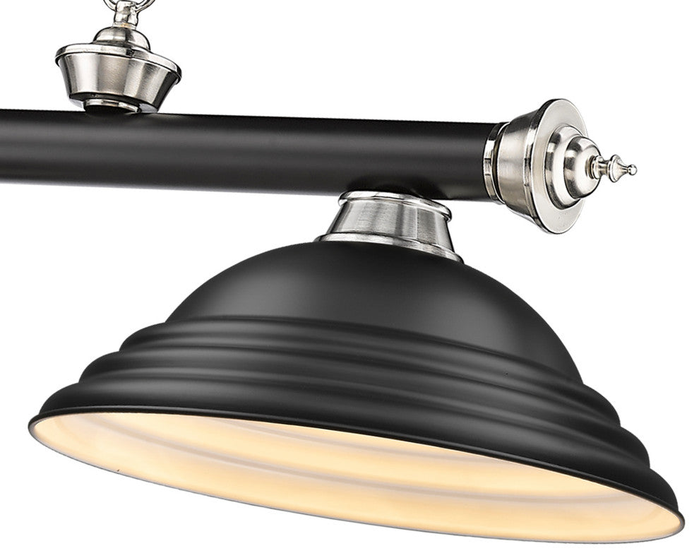 Zlite 2306-3MB-BN-SMB 3-Light Billiard, Matte Black
