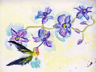 Hummingbird & Clematis Door Mat 18x26