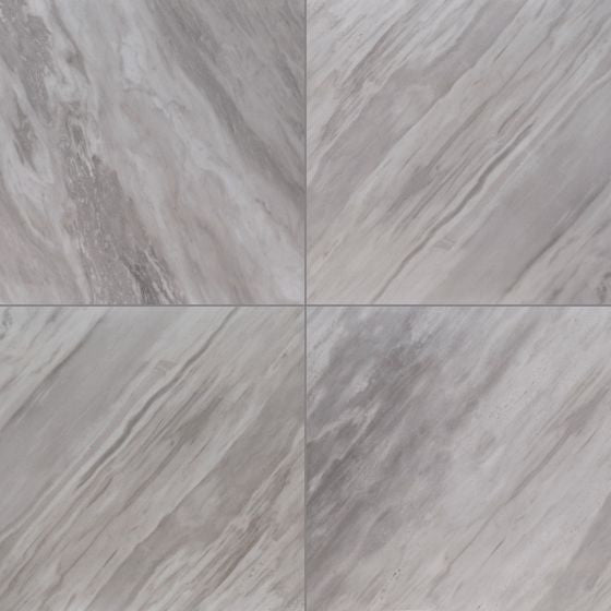 Eden Bardiglio 24X24 Matte Porcelain Tile, (4x4 or 6x6) Max Order One Sample