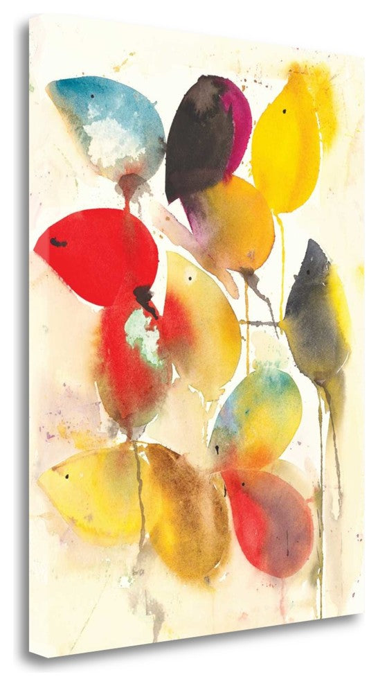 "Leaves Falling I" By Karin Johannesson, Giclee Print on Gallery Wrap Canvas