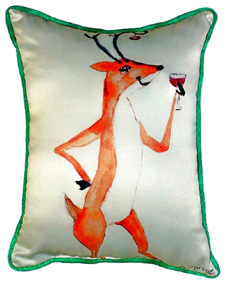 Deer Party Extra Large Zippered Pillow 20x24