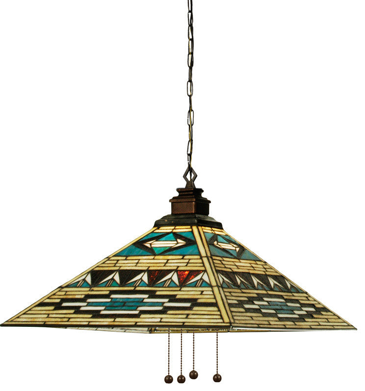 Meyda Lighting 19030 17"Sq VALENCIA Mission Pendant