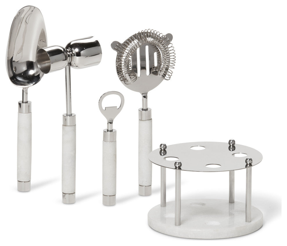 Roman Marble Bar Collection, Bar Tool Set