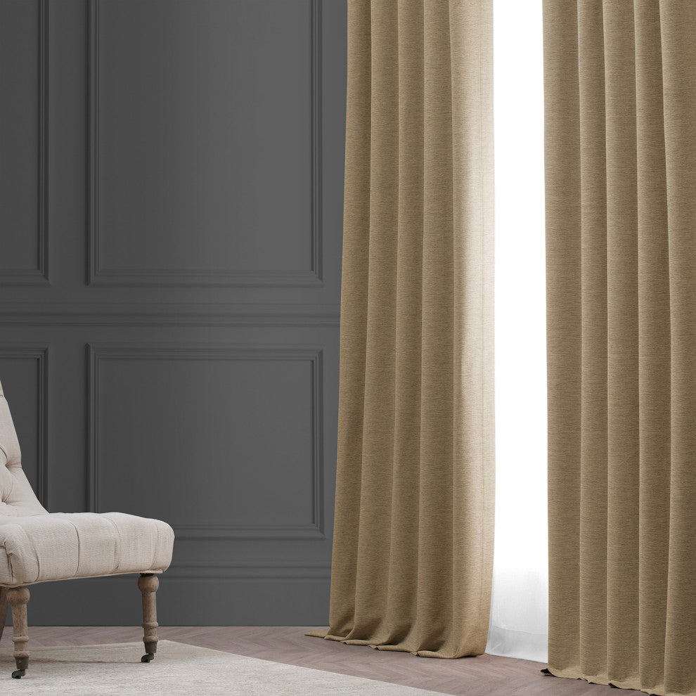 Ginger Bellino Blackout Room Darkening Curtain Single Panel, 50"x120"