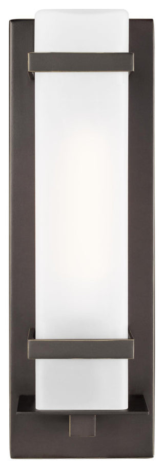 Alban Large 1-Light Outdoor Wall Lantern, Antique Bronze