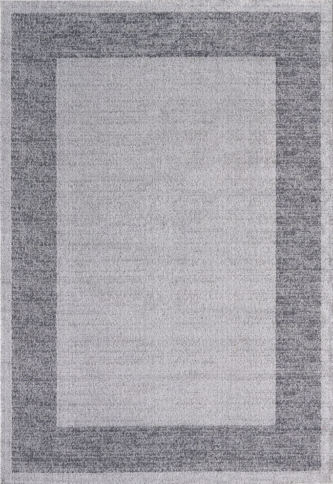 Abani Quartz QRZ100A Grey Bordered Area Rug