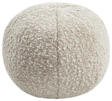 Boba Round Pillow, Beige, 9"