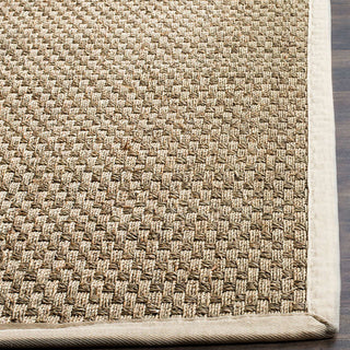 Safavieh Natural Fiber Nf114J Solid Color Rug, Natural/Ivory, 4'0"x4'0" Square