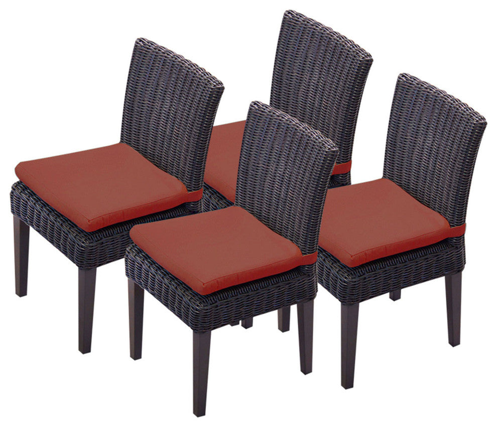 4 Venice Armless Dining Chairs
