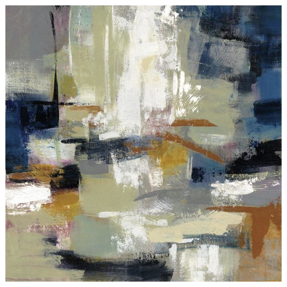 "Full Moon II with White" Digital Paper Print by Silvia Vassileva, 38"x38"