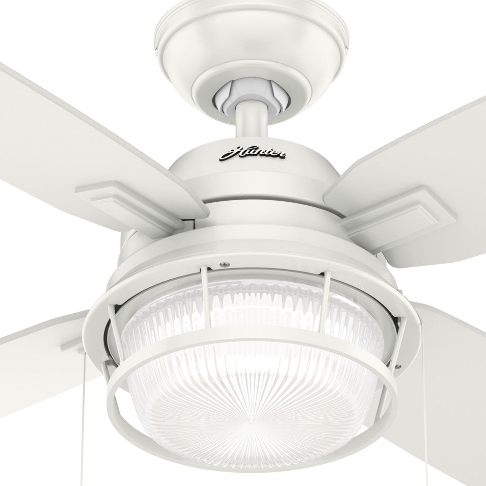 Hunter Fan Company Ocala Fresh White Ceiling Fan With Light, 52"