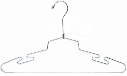 Metal Lingerie Hanger, 16", No Loop, Set of 25