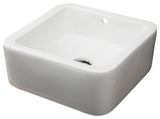 Lacava Open Space Collection Vessel Porcelain Lavatory, White