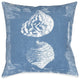 Laural Home Shell Blueprint 18" X 18" Indoor Decorative Pillow