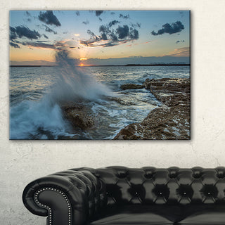 "Sunset at Sydney Seashore" Canvas Print