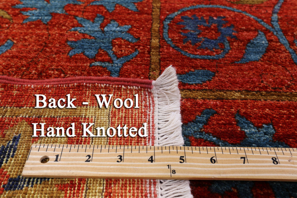 9' 2" X 12' 3" William Morris Handmade Wool Rug Q7209