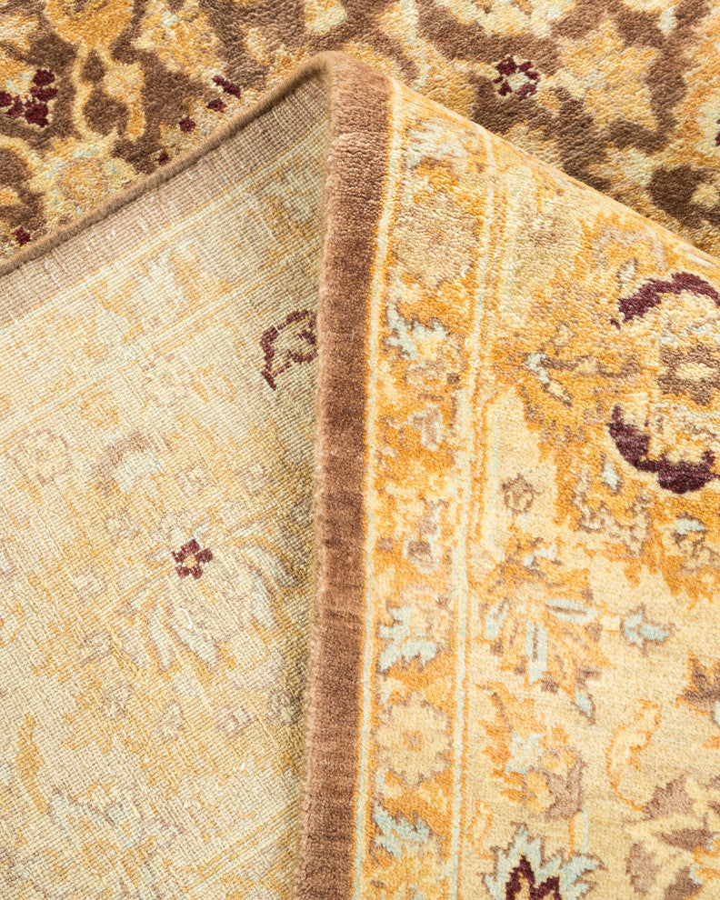 Mary, One-of-a-Kind Hand-Knotted Area Rug Brown, 6'2"x9'1"