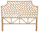 Rattan Chippendale Headboard, Natural, Twin