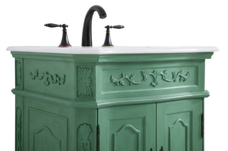Bathroom Vanity, Vintage Mint, 24", Single Sink