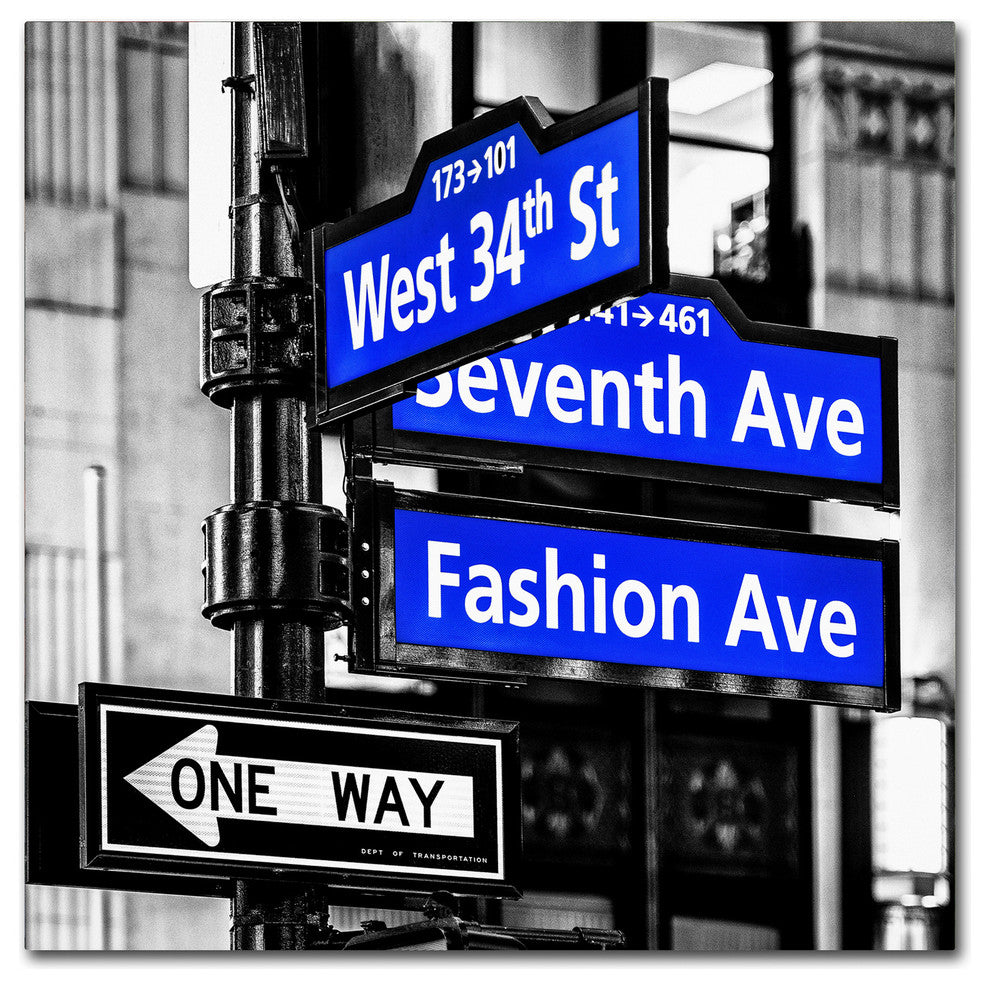 Philippe Hugonnard 'NYC Signs' Canvas Art, 18x18