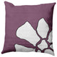 Petal Lines Indoor/Outdoor Throw Pillow, Purple, 20x20"