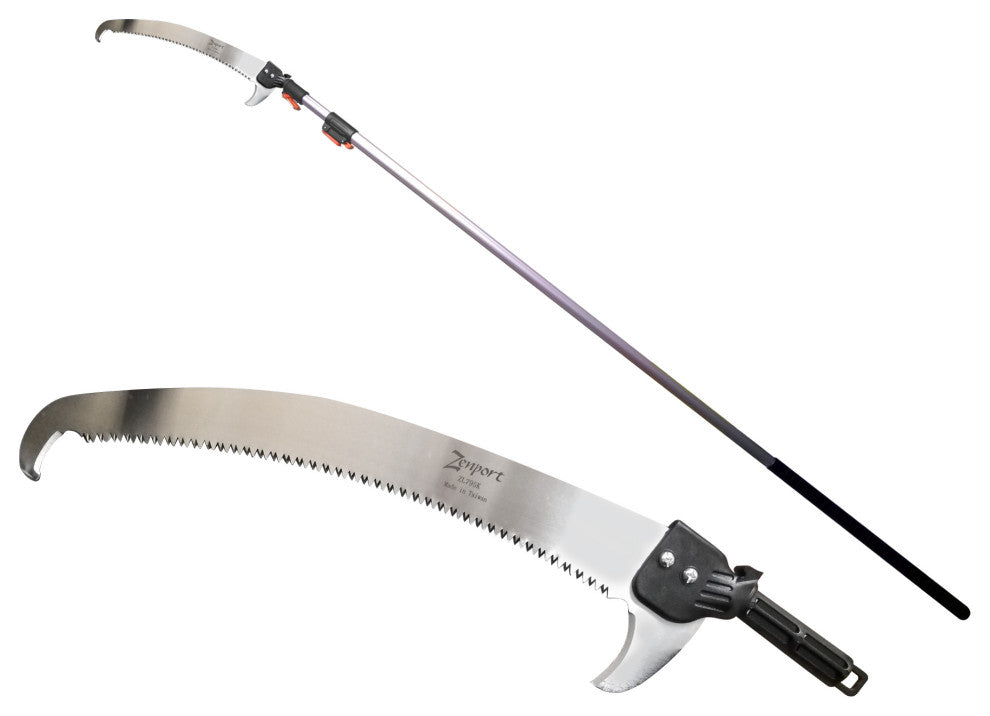 14.5 Ft Telescopic Pole Saw, 18" Sk5 Tri Tooth Blade