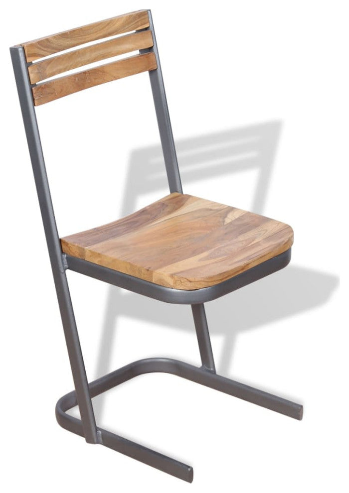 vidaXL Dining Chairs 6 pcs Solid Teak Wood