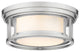Z-Lite 2 Light Flush Mount, Brushed Nickel, 426F12-BN