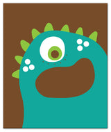 Blue Monster 20x24 Canvas Wall Art