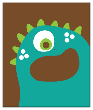 Blue Monster 20x24 Canvas Wall Art