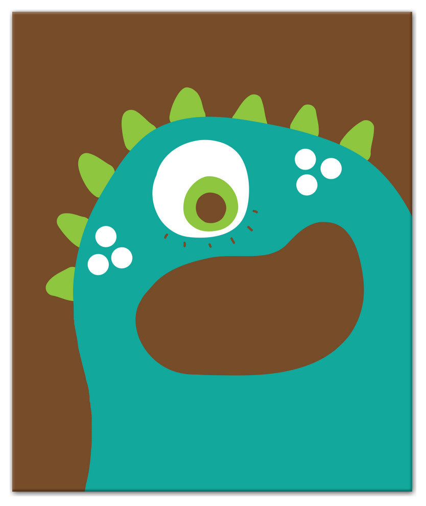 Blue Monster 20x24 Canvas Wall Art