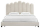 TOV Furniture Celine Cream Velvet Bed in King