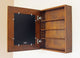 Wall Mount Mirrored Medicine Cabinet, Caramel