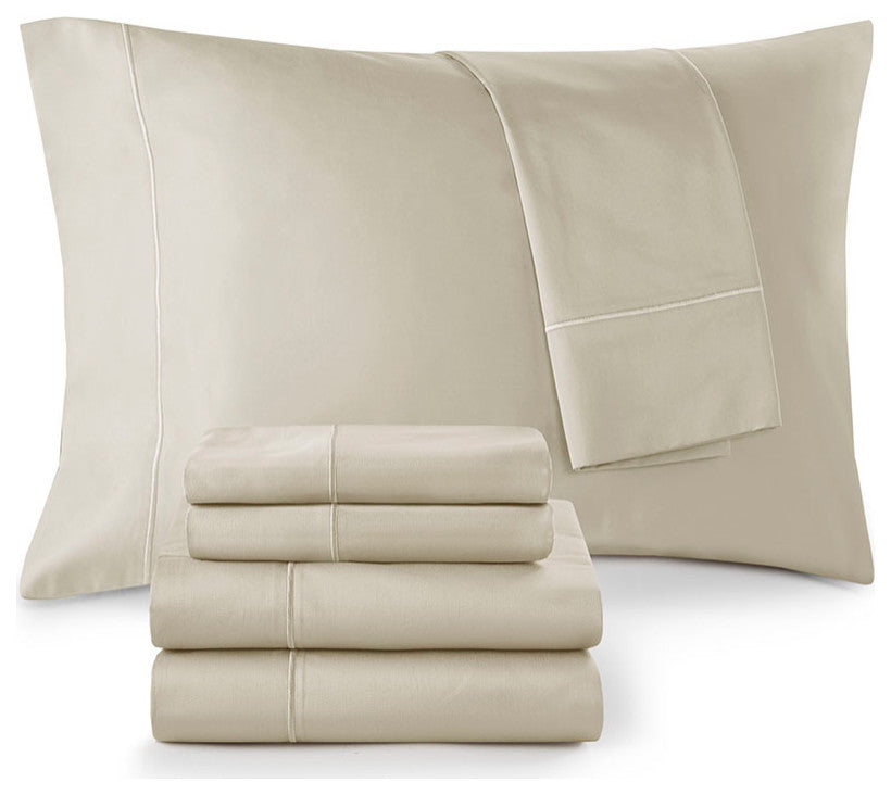 Beautyrest 600 Thread Count Cooling 4-Piece Sheet Set, Sand, Queen