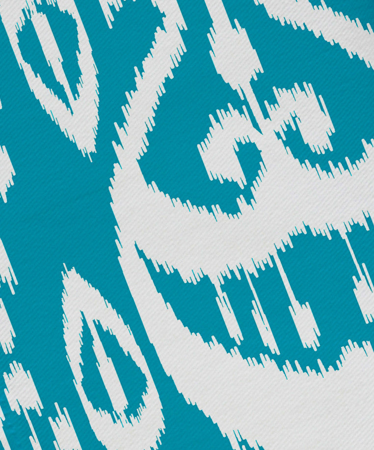 Ikat , Geometric Print Napkin, Turquoise, Set of 4