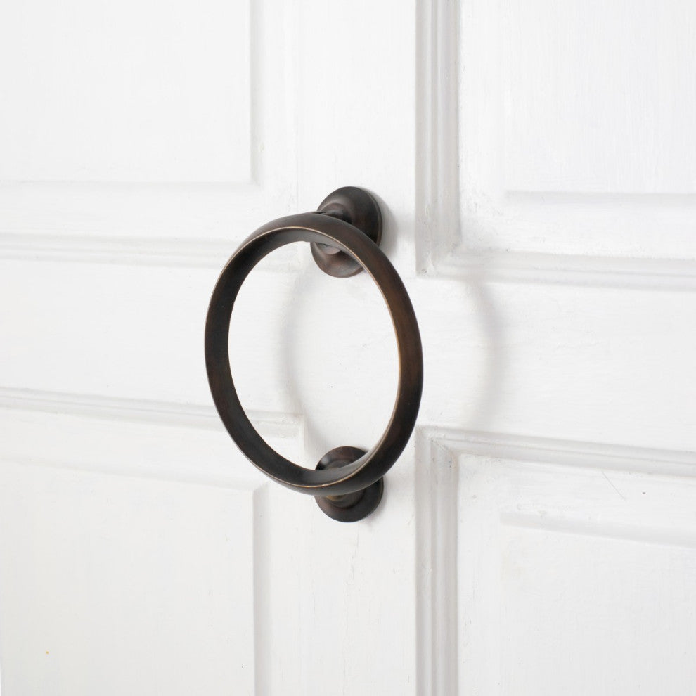 Door Knocker 5" L Solid Brass Oil Rubbed Bronze Beveled Style Renovators Supply
