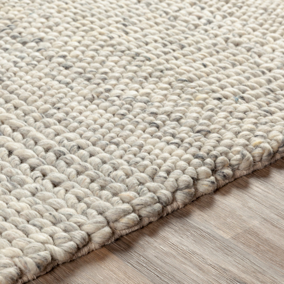 Surya Tahoe TAH-3708 Texture Area Rug, Cream, 9' x 13' Rectangle