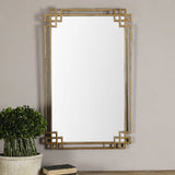 Devoll Antique Gold Mirror By Designer Grace Feyock