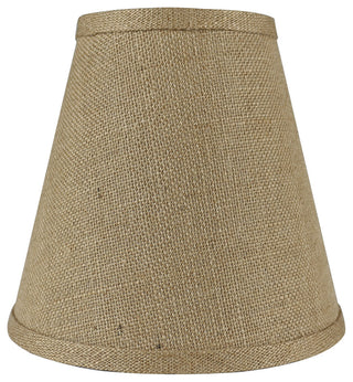 Burlap Empire Lamp Shade 5x9x8.5", Natural Burlap