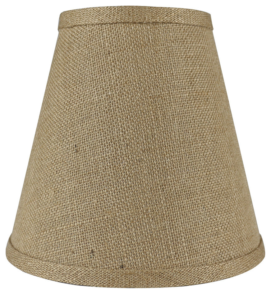 Burlap Empire Lamp Shade 5x9x8.5", Natural Burlap