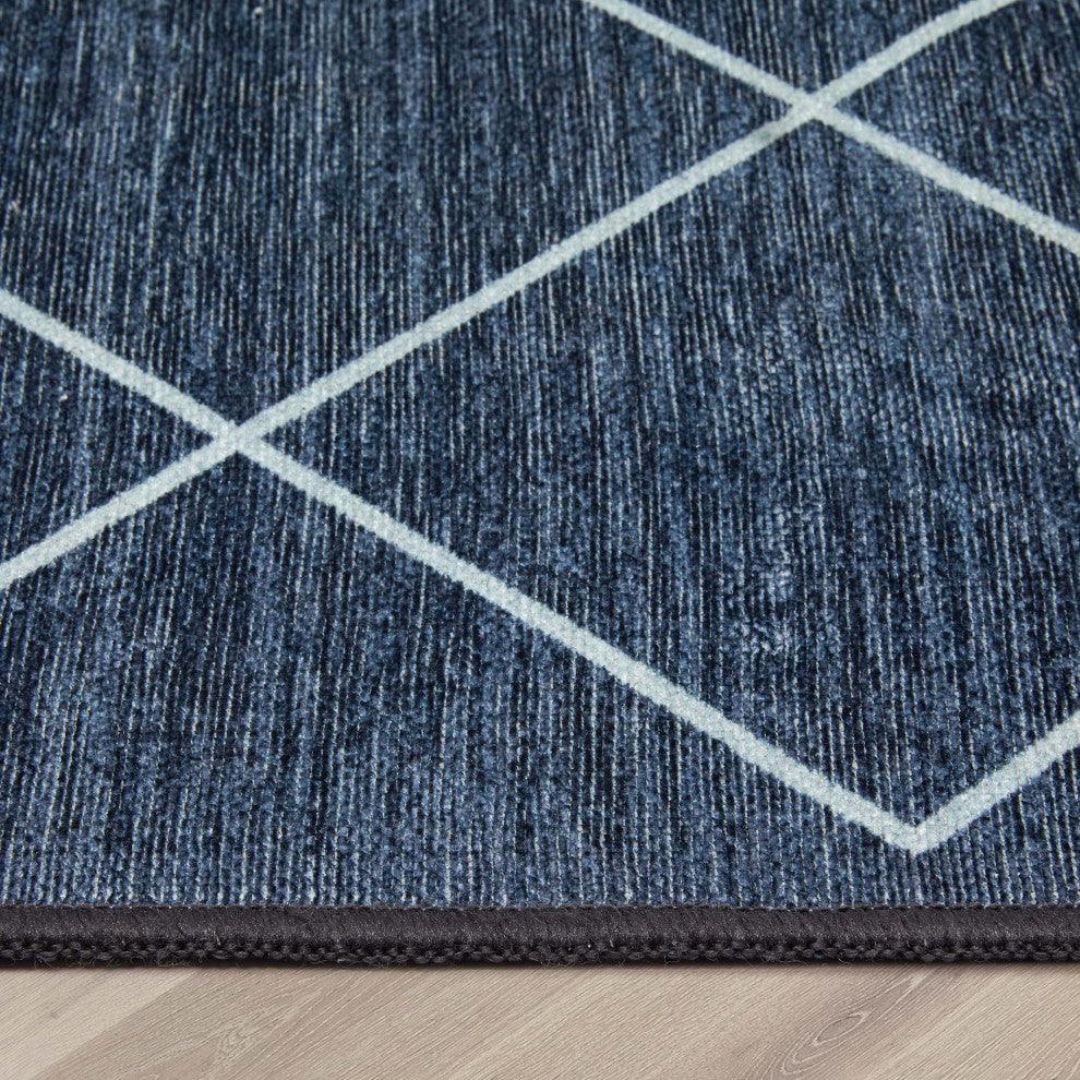 Well Woven Kings Court Clover Modern Moroccan Trellis Gray Area Rug, 2' X 7' Run