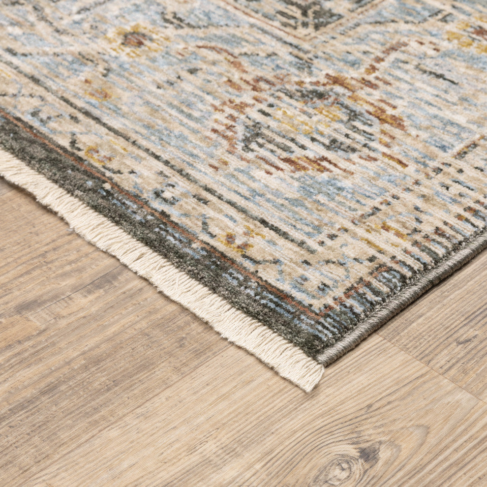 Oriental Weavers Maharaja Indoor Rug Grey/ Blue 3'3" X 5'