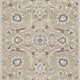 7' X 11' Beige Or Grey Floral Vines Uv Treated Indoor Area Rug
