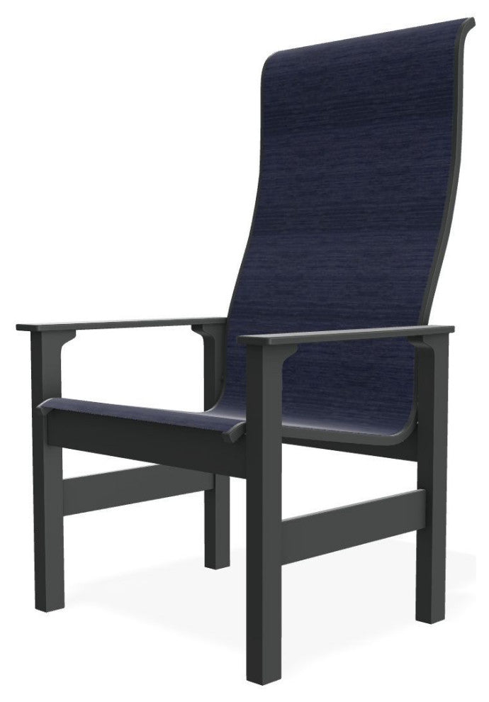 Leeward Sling Outdoor Supreme Armchair, Collect Indigo/Graphite